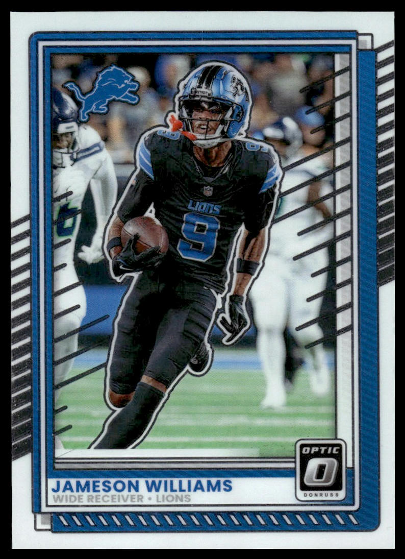 Jameson Williams 2025 Donruss Optic #10 Holo