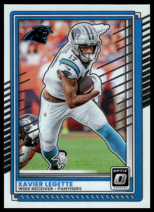 Xavier Legette 2025 Donruss Optic #92 White Sparkle