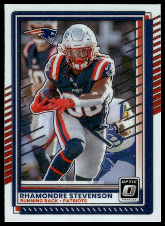 Rhamondre Stevenson 2025 Donruss Optic #51 Flex