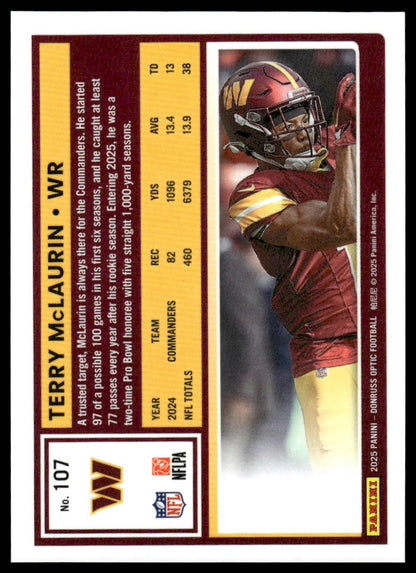 Terry McLaurin 2025 Donruss Optic #107 Team Logo