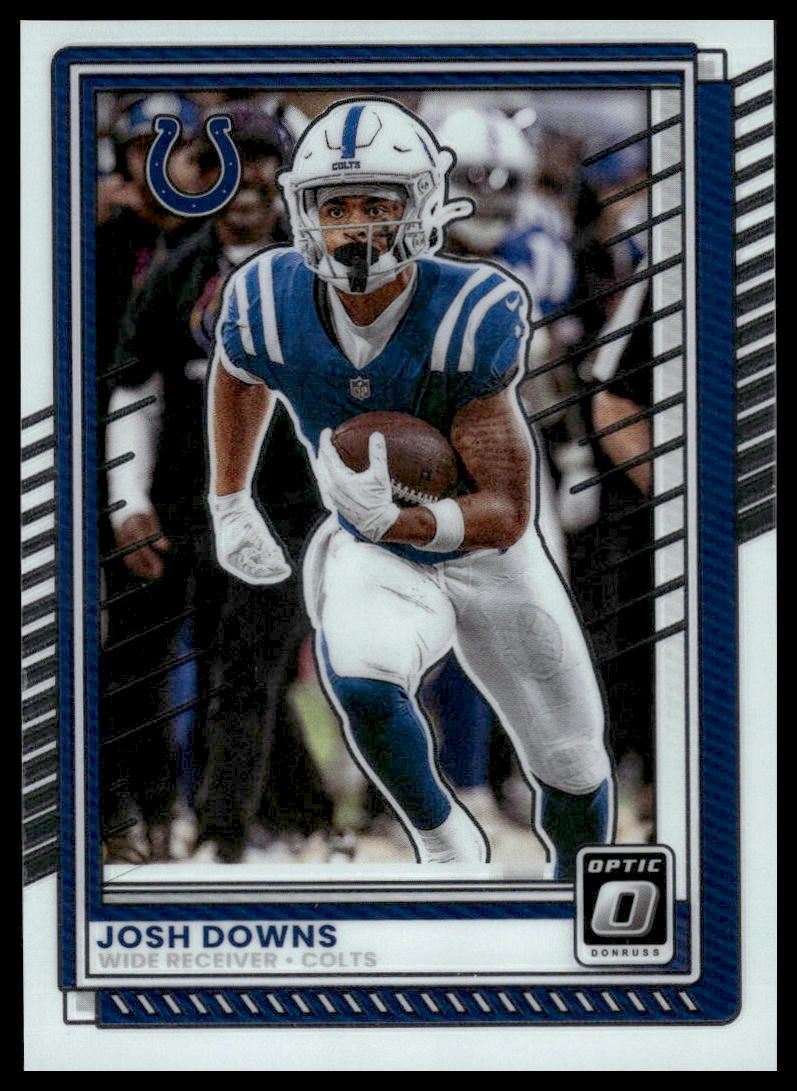 Josh Downs 2025 Donruss Optic #34 Aqua