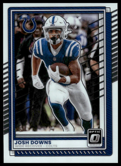 Josh Downs 2025 Donruss Optic #34 Aqua