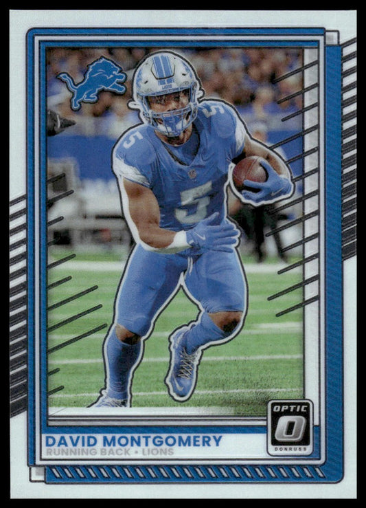 David Montgomery 2025 Donruss Optic #117 Holo