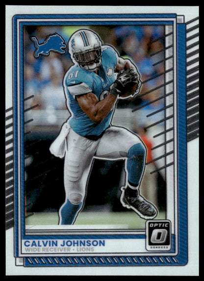 Calvin Johnson 2025 Donruss Optic #19 Team Logo