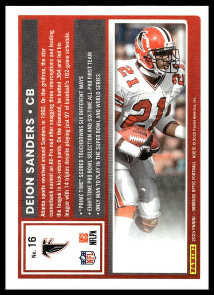 Deion Sanders 2025 Donruss Optic #16 Rocket