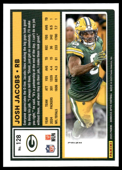 Josh Jacobs 2025 Donruss Optic #128 Stars