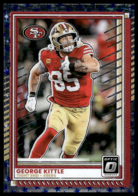 George Kittle 2025 Donruss Optic #48 Holo