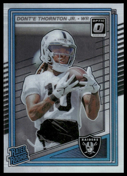 Dont'e Thornton Jr. 2025 Donruss Optic #279 Blue Hyper RC