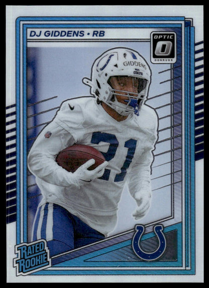 DJ Giddens 2025 Donruss Optic #258 Team Logo RC
