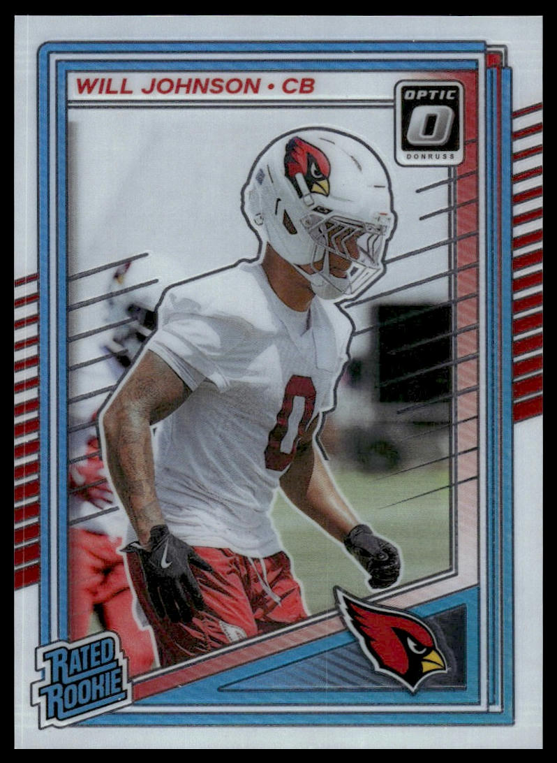 Will Johnson 2025 Donruss Optic #247 Blue Hyper RC