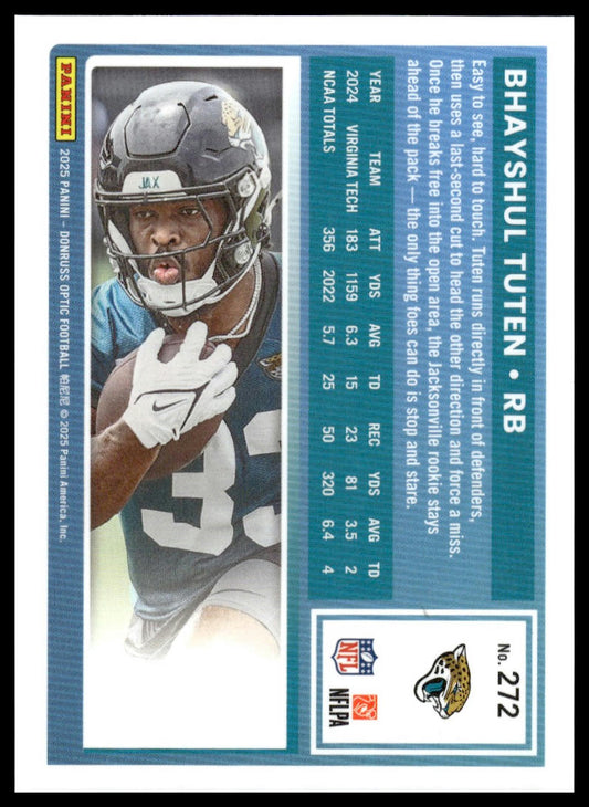 Bhayshul Tuten 2025 Donruss Optic #272 Pink RC