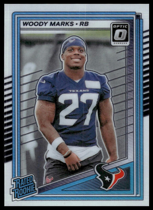 Woody Marks 2025 Donruss Optic #288 Purple Shock RC