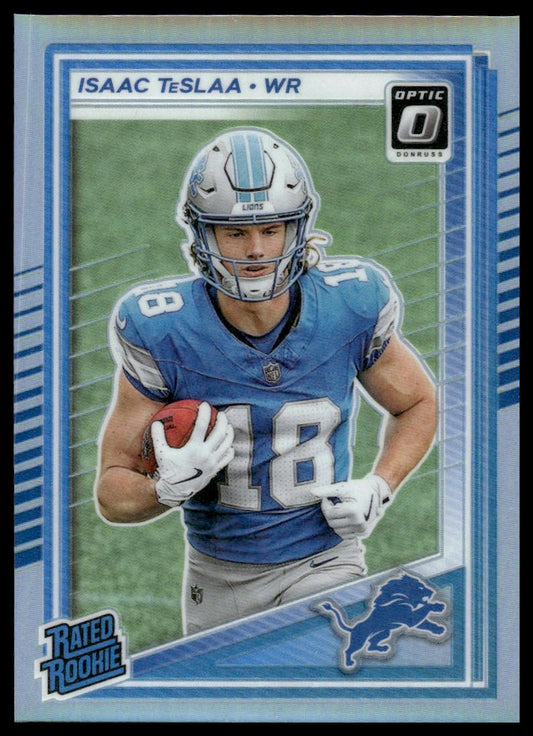 Isaac TeSlaa 2025 Donruss Optic #219 Blue Hyper RC
