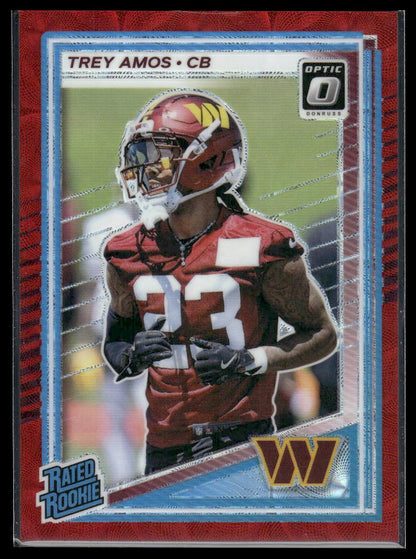 Trey Amos 2025 Donruss Optic #267 Purple Scope RC