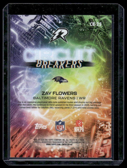 2025 Topps Resurgence #CB-25 Zay Flowers Circuit Breakers