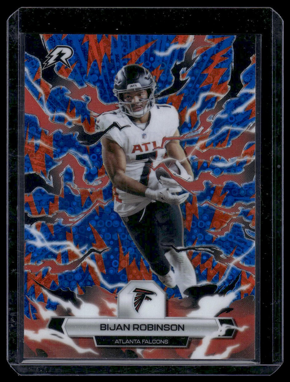 2025 Topps Resurgence #5 Bijan Robinson Blue & Orange Spark Refractor