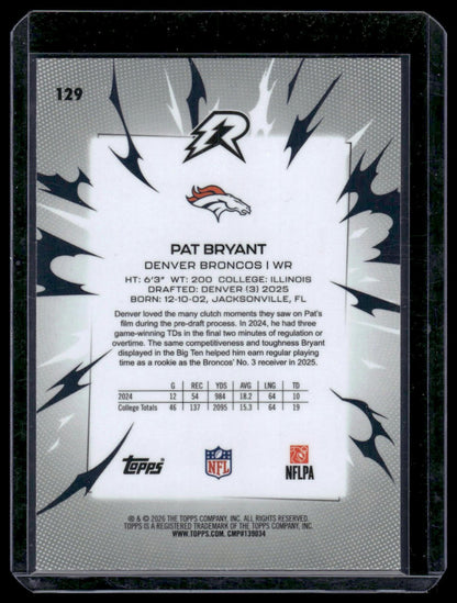 2025 Topps Resurgence #129 Pat Bryant Prism Refractor