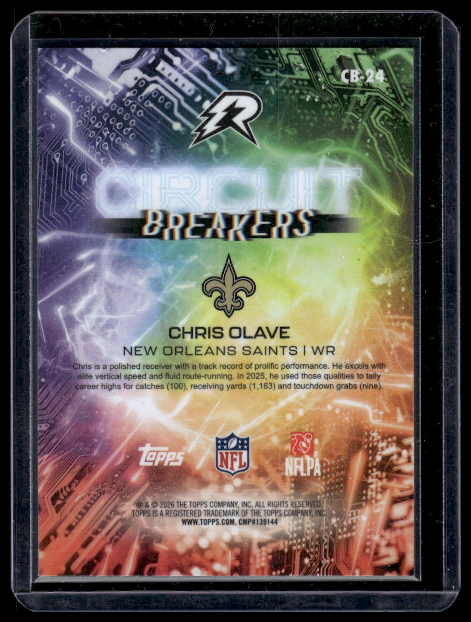 2025 Topps Resurgence #CB-24 Chris Olave Circuit Breakers