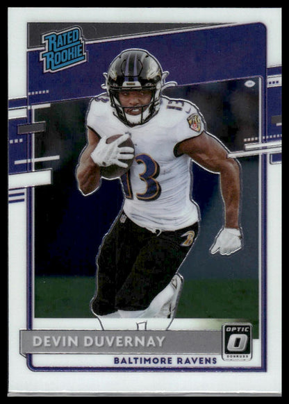 Devin Duvernay 2020 Donruss Optic #179 Blue Hyper RC
