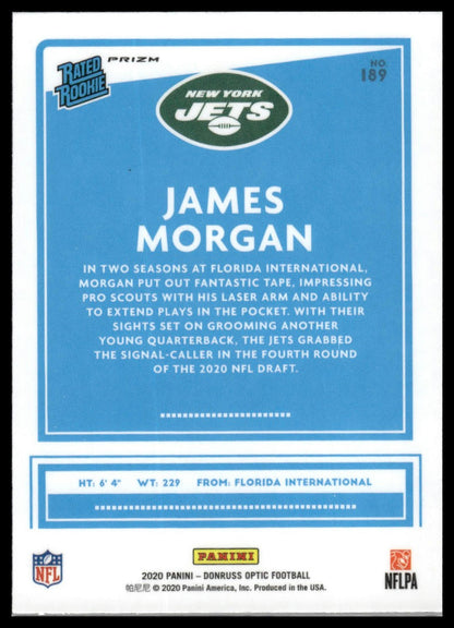 James Morgan 2020 Donruss Optic #189 Green Velocity RC