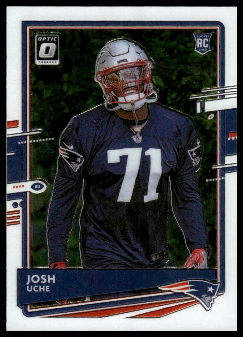 Josh Uche 2020 Donruss Optic #137 Blue Scope RC