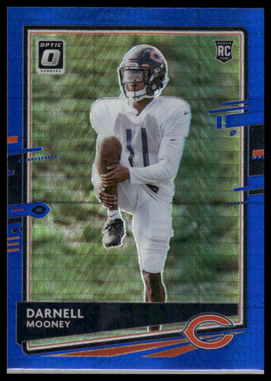 Darnell Mooney 2020 Donruss Optic #125 Blue Hyper RC