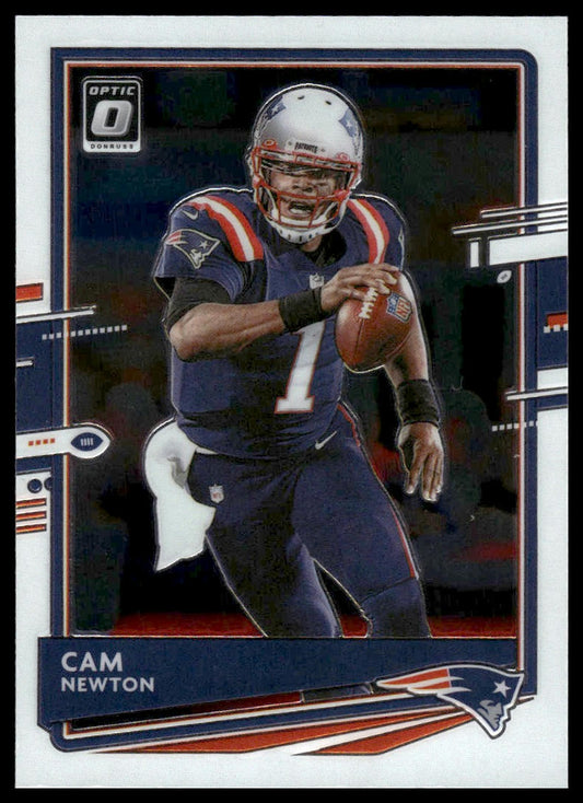 Cam Newton 2020 Donruss Optic #66 Aqua