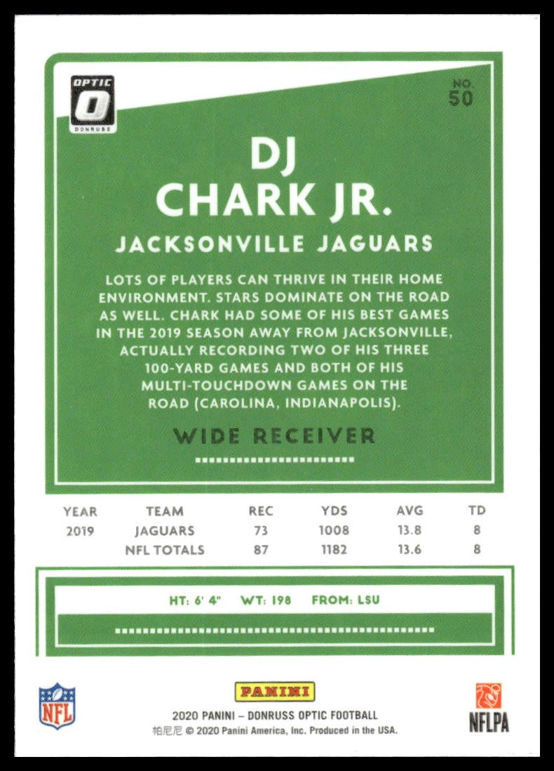 DJ Chark Jr. 2020 Donruss Optic #50 Red Stars
