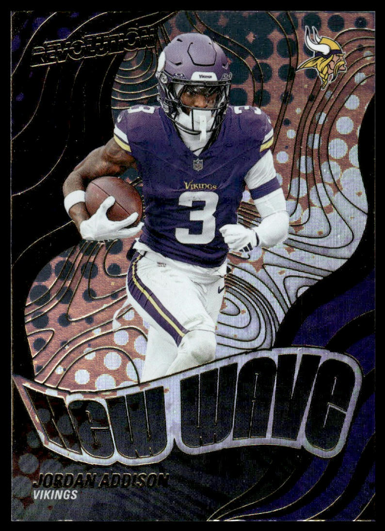 Jordan Addison 2025 Panini Revolution #18 New Wave