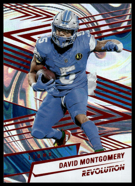 David Montgomery 2025 Panini Revolution #105 Red Astro