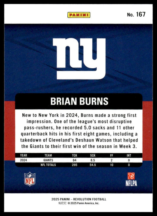 Brian Burns 2025 Panini Revolution #167 Red Astro