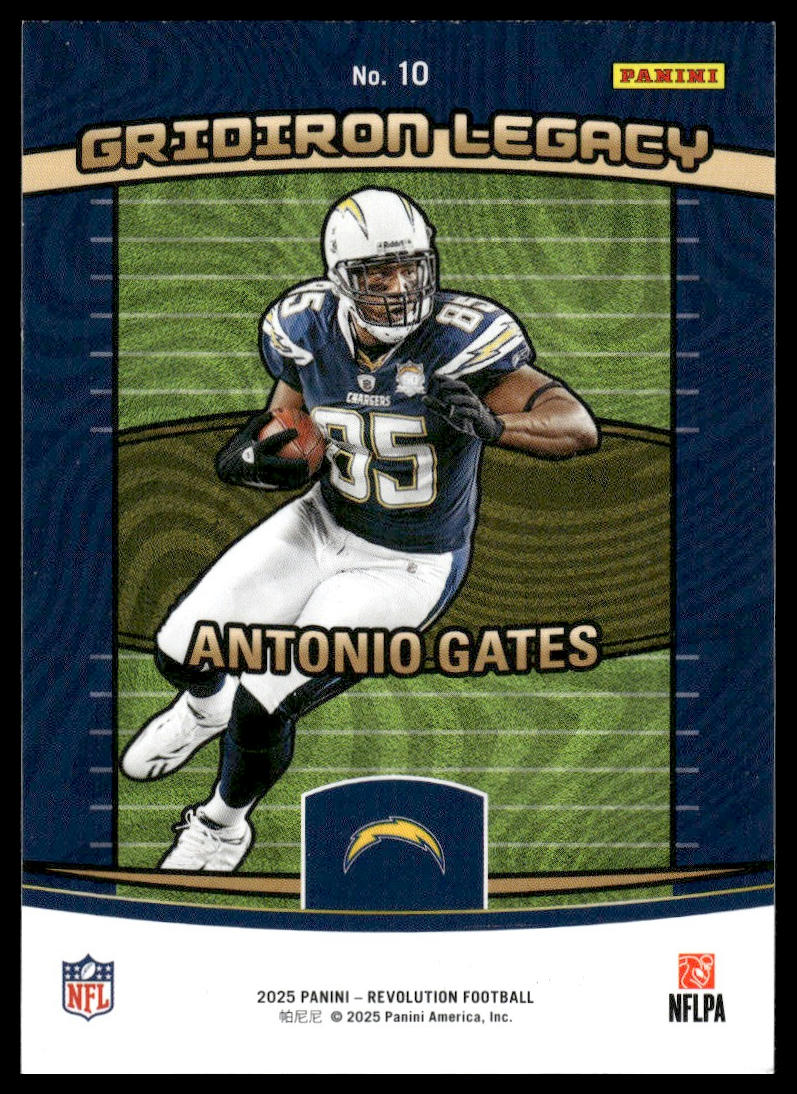 Antonio Gates 2025 Panini Revolution #10 Gridiron Legacy