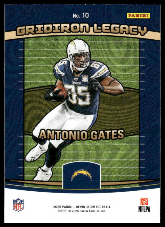 Antonio Gates 2025 Panini Revolution #10 Gridiron Legacy