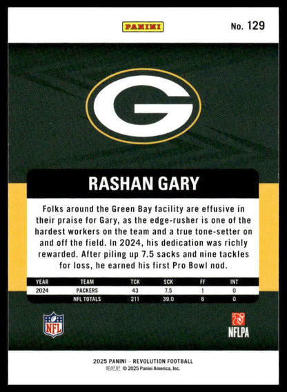 Rashan Gary 2025 Panini Revolution #129 Red Cosmo