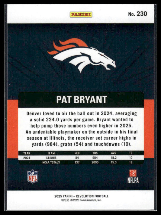 Pat Bryant 2025 Panini Revolution #230 Red Storm