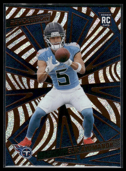 Elic Ayomanor 2025 Panini Revolution #209 Red Swirl