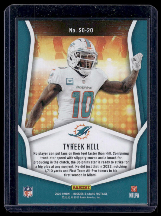 2023 Panini Rookies & Stars #SO-20 Tyreek Hill Standing Ovation