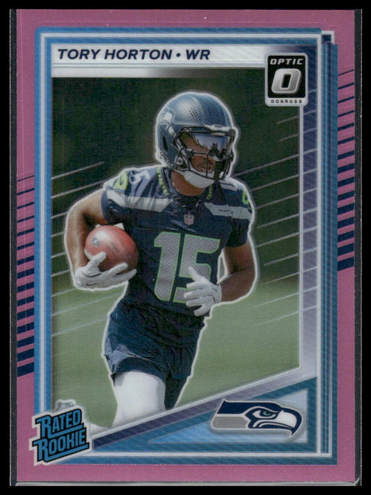 Tory Horton 2025 Donruss #388 Optic Rated Rookies Preview Pink RC
