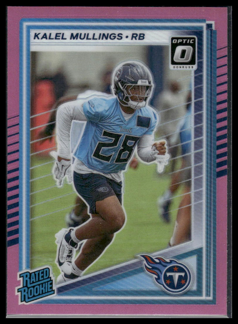 Kalel Mullings 2025 Donruss #378 Optic Rated Rookies Preview Blue Scope RC