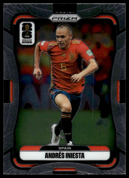 2026 Panini Prizm FIFA World Cup #84 Andres Iniesta Silver Prizm