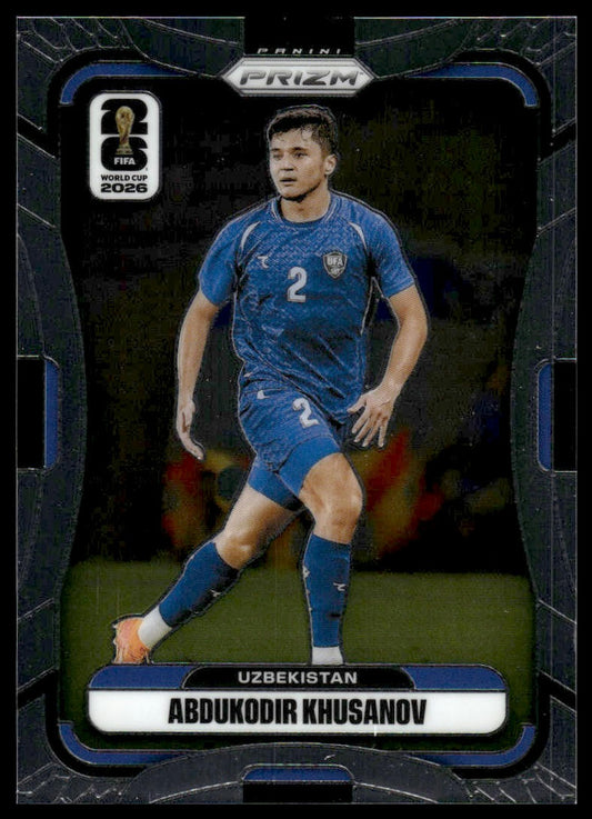 2026 Panini Prizm FIFA World Cup #446 Abdukodir Khusanov Silver Prizm