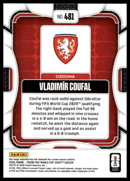 2026 Panini Prizm FIFA World Cup #481 Vladimir Coufal Silver Prizm