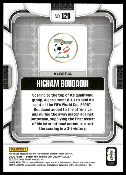 2026 Panini Prizm FIFA World Cup #129 Hicham Boudaoui Silver Prizm