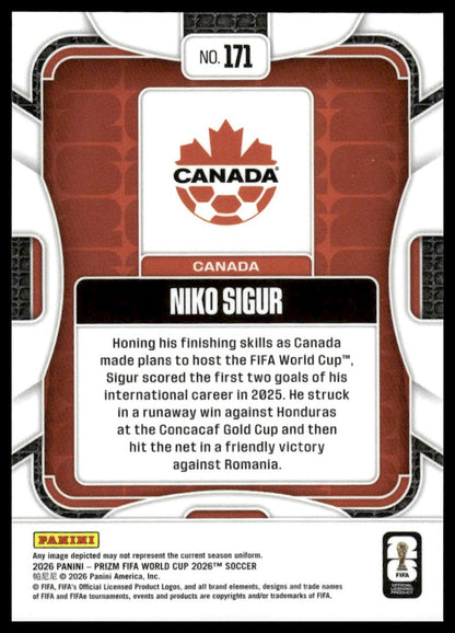 2026 Panini Prizm FIFA World Cup #171 Niko Sigur Silver Prizm