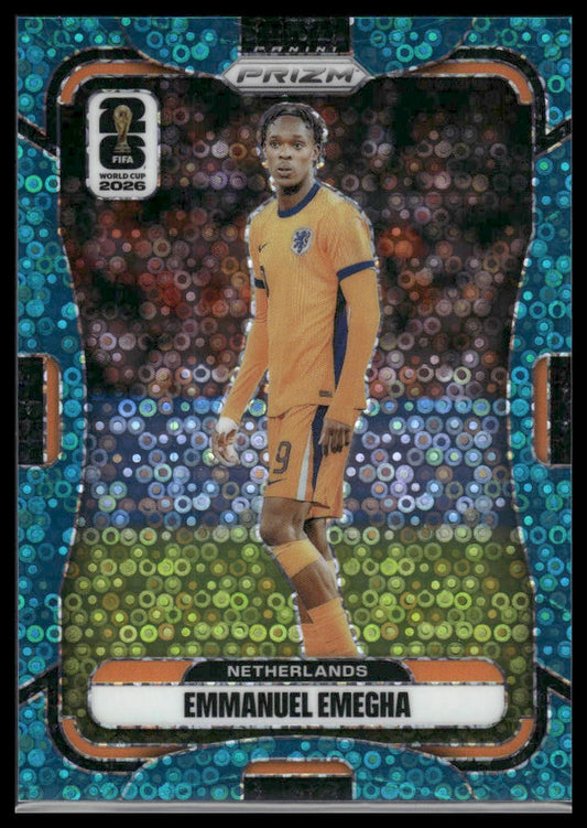 2026 Panini Prizm FIFA World Cup #315 Emmanuel Emegha Teal Disco Prizm #/149