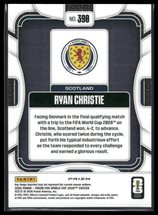 2026 Panini Prizm FIFA World Cup #390 Ryan Christie Disco Prizm