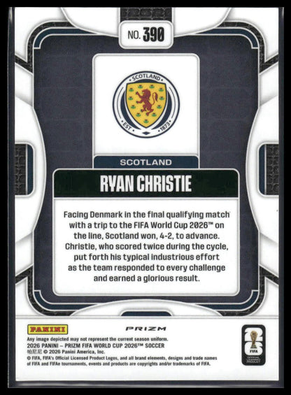 2026 Panini Prizm FIFA World Cup #390 Ryan Christie Disco Prizm