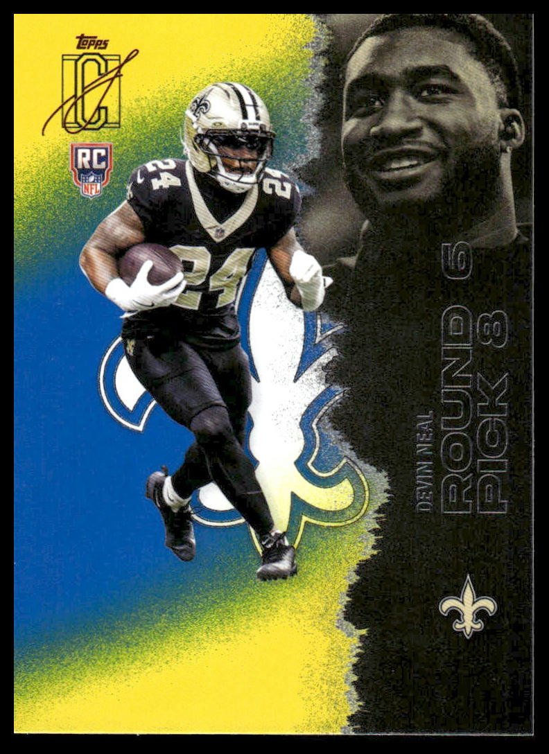 Devin Neal 2025 Topps Signature Class #185 Blue & Yellow RC