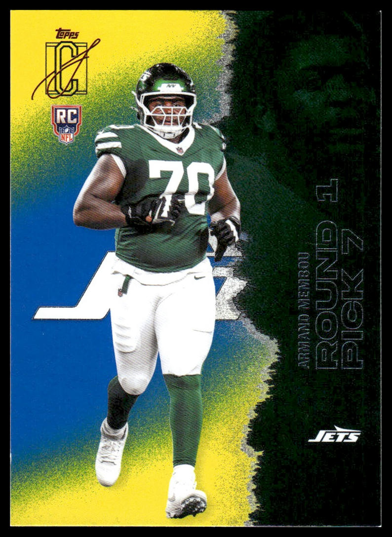Armand Membou 2025 Topps Signature Class #163 Blue & Yellow RC