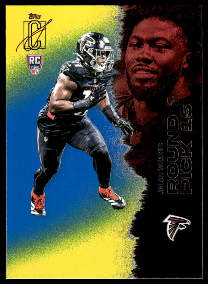 Jalon Walker 2025 Topps Signature Class #121 Blue & Yellow RC